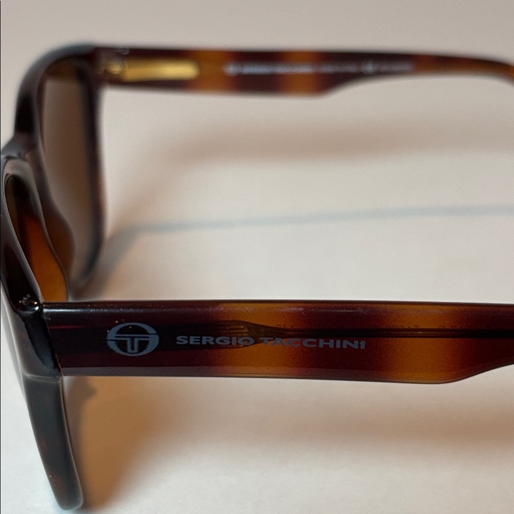 Sergio Tacchini Tortoise Rectangular Sunglasses B… - image 2